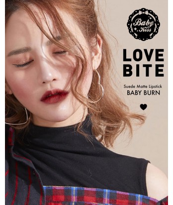 Baby Kiss Love Bite Suede Matte Lipstick - Baby Burn